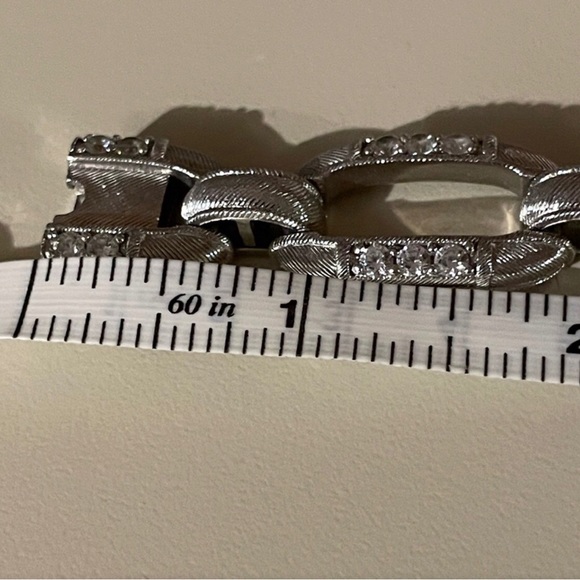 Judith Ripka Sterling & Diamonique Link Bracelet - Picture 7 of 7